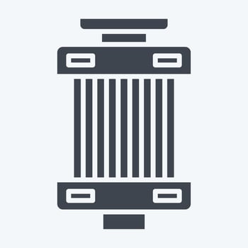 Icon Filter. related to Car ,Automotive symbol. glyph style. simple design editable. simple illustration vector