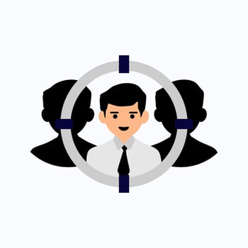 Business Illustration Element Vector . Person Business Illustration .