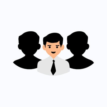 Business Illustration Element Vector . Person Business Illustration .