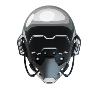 a helmet with a black visor on it png