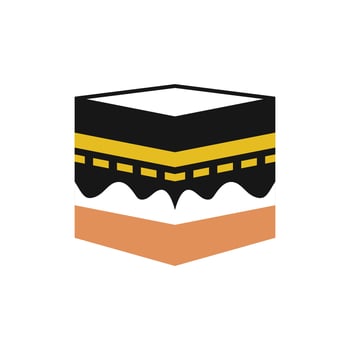 Makkah Illustration Element Vector . Mecca Illustration . kaaba Element Vector