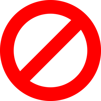 prohibition sign symbol png