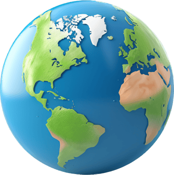 Earth png with AI generated.