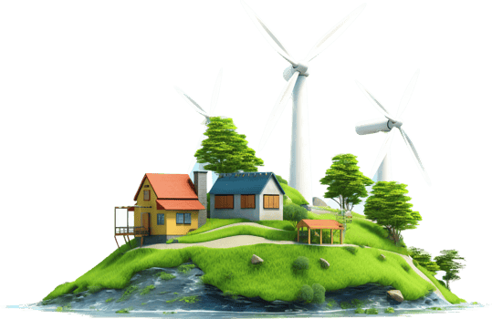Renewable png with AI generated.