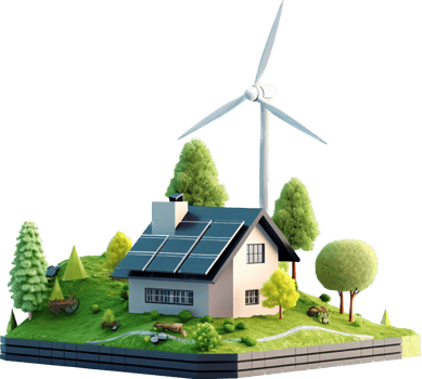 Renewable png with AI generated.