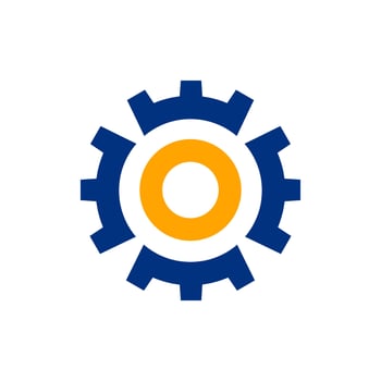 Gear Logo Element Vector . Modern Gear Business Icon Logo .