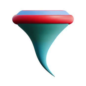 tornado 3d rendering icon illustration png