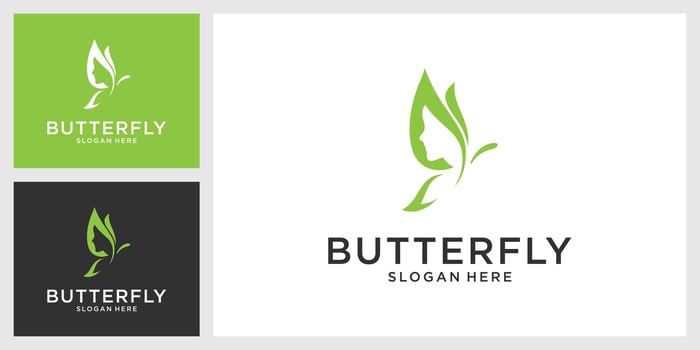Butterfly vector logo design template