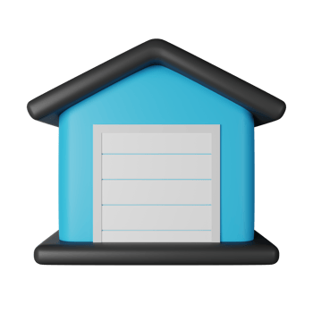 Garage 3D Render Icon Illustration png