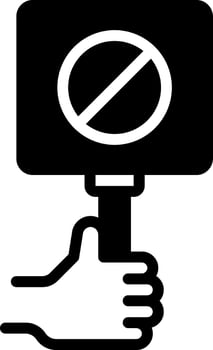 solid icon for no vector