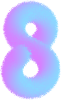 Number illustration. Hand drawn picture png