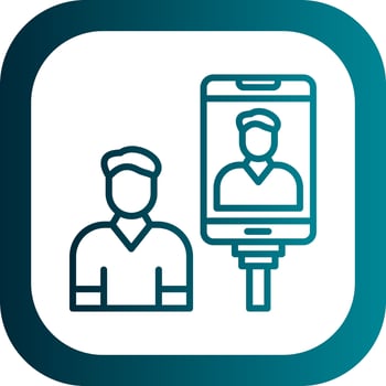 Selfie Vector Icon Design