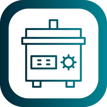 Slow cooker Vector Icon Design
