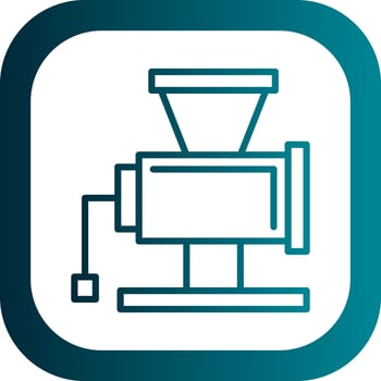 Meat grinder Vector Icon Design