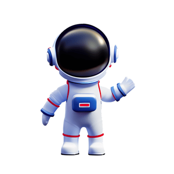 Astronaut Space Cartoon  AI Generative png