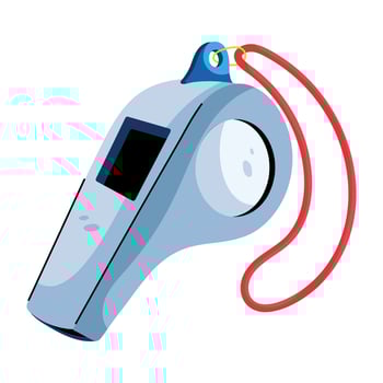 Trendy Referee Whistle vector