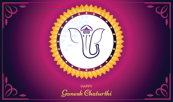 Ganesha The Lord Of Wisdom Vector Illustration For Greeting Moment