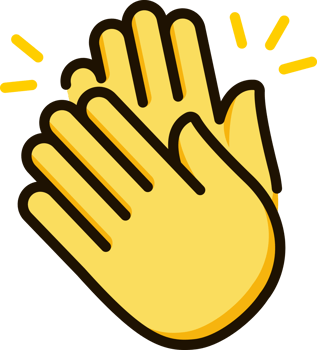 clapping hands icon emoji sticker png