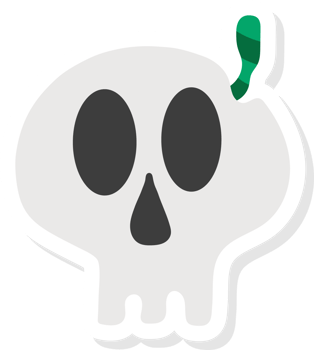 skull elements, halloween elements stickers. png