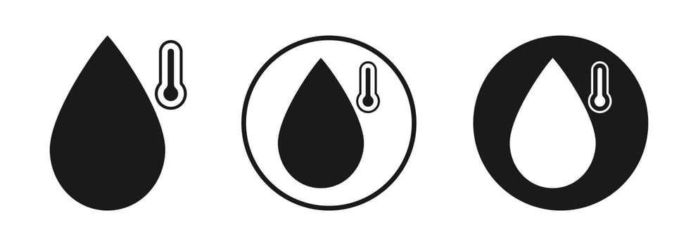 Water Icon Verctor . Drop Water Element . Water Icon with Outline vector