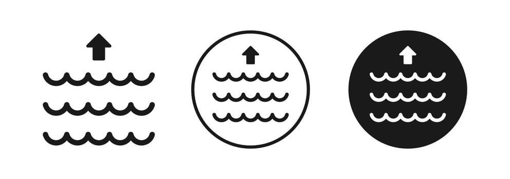 Water Icon Verctor . Drop Water Element . Water Icon with Outline vector