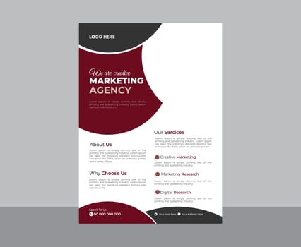 Modern Tamplate Flyer Design Corporate Business Flyer vector