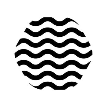 Memphis Line Wavy Vector Element . Memphis Wavy Background .