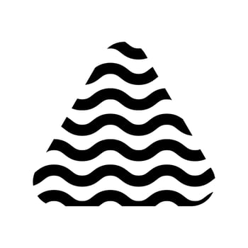 Memphis Line Wavy Vector Element . Memphis Wavy Background .