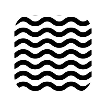Memphis Line Wavy Vector Element . Memphis Wavy Background .