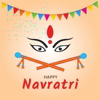 Happy Navratri Post vector