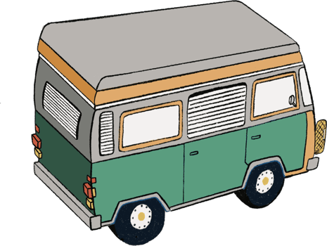 Picnic travel caravan camping png
