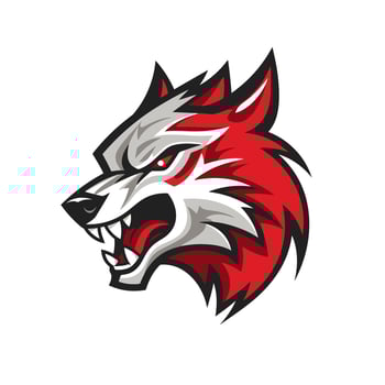 Wolf head mascot logo design vector template. Graphic illustration concept for your design