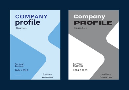 Company Profile Brochure Cover Design Template vector