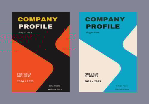 Company Profile  Brochure Cover Design Template adept for multipurpose Projects vector