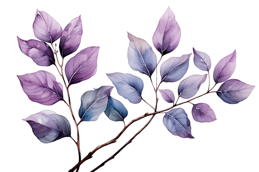 Branch with leaves on transparent background, created with generative AI png
