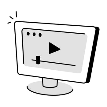 Trendy Video Streaming vector