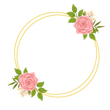 Frame with flowers vector