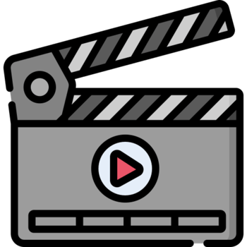 clapperboard icon design png
