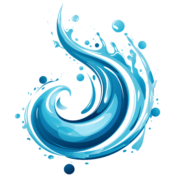 water splatter colorful ai generative png
