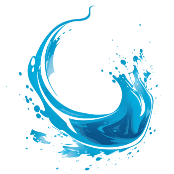 water splatter colorful ai generative png