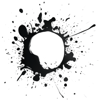 water splatter colorful ai generative png