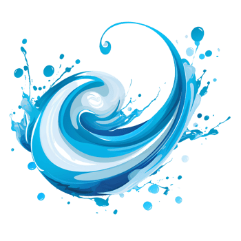 water splatter colorful ai generative png