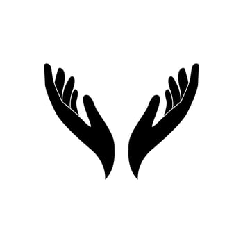hand care vector logo