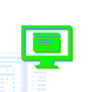 Unique Internet Ads Vector Icon