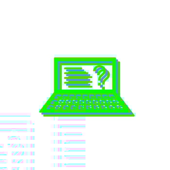 Unique Online Exam Vector Icon