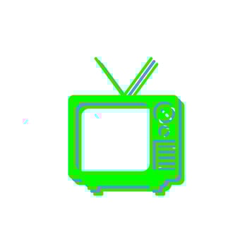 Television Broadcast Vector Icon
