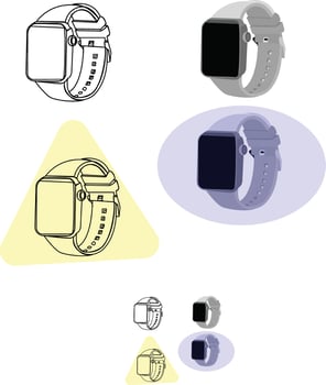 Art and Illustration watch vector