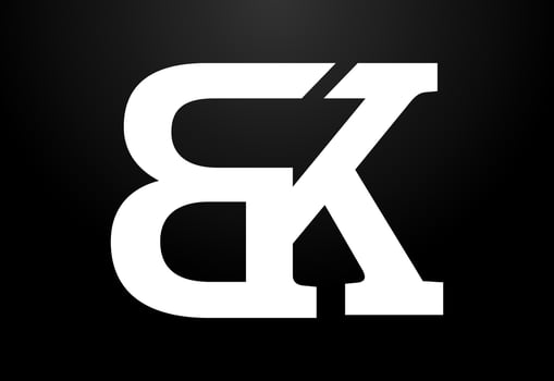 Initial Letter B K Logo Design Vector. Graphic Alphabet Symbol For Corporate Business vector
