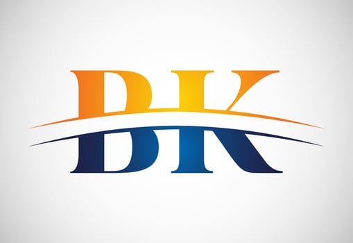 Initial Letter B K Logo Design Vector. Graphic Alphabet Symbol For Corporate Business vector