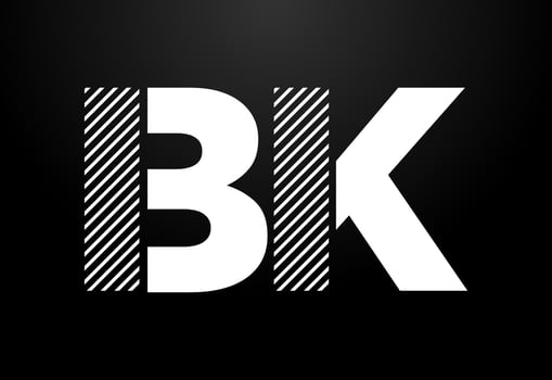 Initial Letter B K Logo Design Vector. Graphic Alphabet Symbol For Corporate Business vector